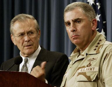 Rumsfeld: nie trzeba więcej wojska w Iraku