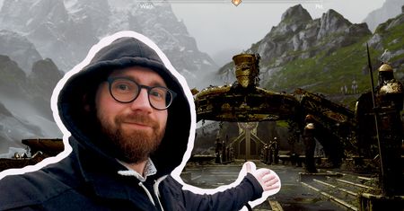 Kratos buduje domek i zwiedza Mildgard. Architektura w God of War