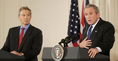 Bush i Blair o wycofaniu wojsk z Iraku