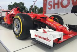 Kimi Räikkönen palił gumę Ferrari na Stadionie Narodowym