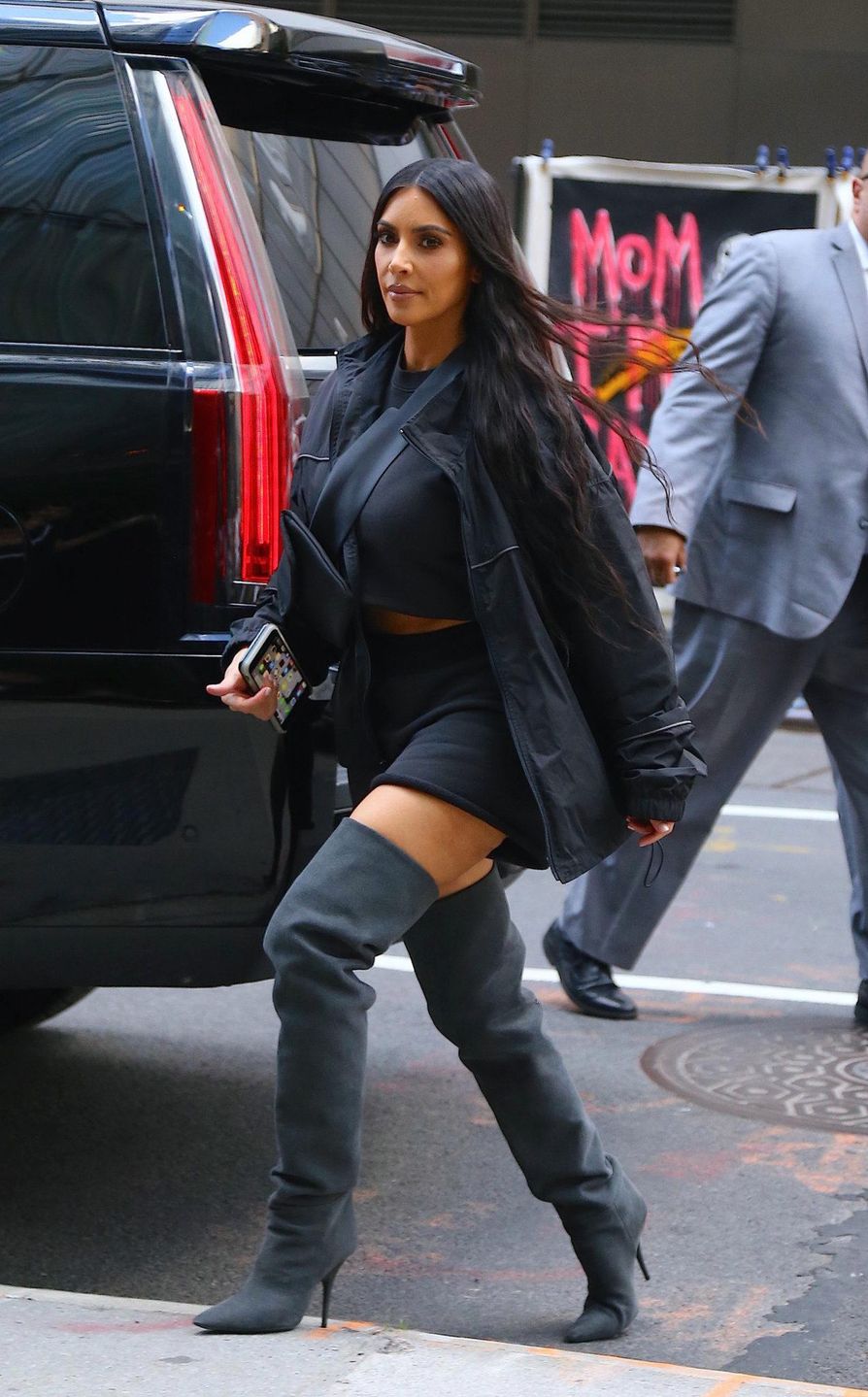 Kim Kardashian i North West na mieście