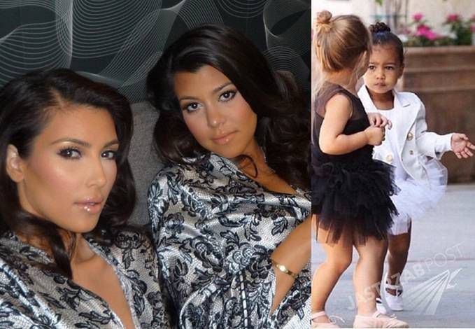 Córki Kim i Kourtney Kardashian