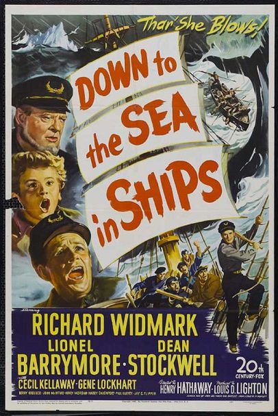 Down to the sea in ships, to film o niebezpiecznej przygodzie na otwartym morzu.