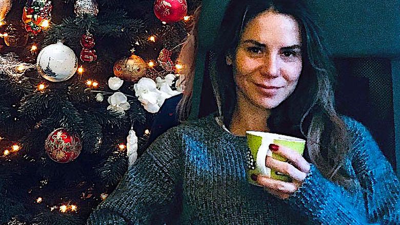 Natalia lesz, córka, choinka, dom