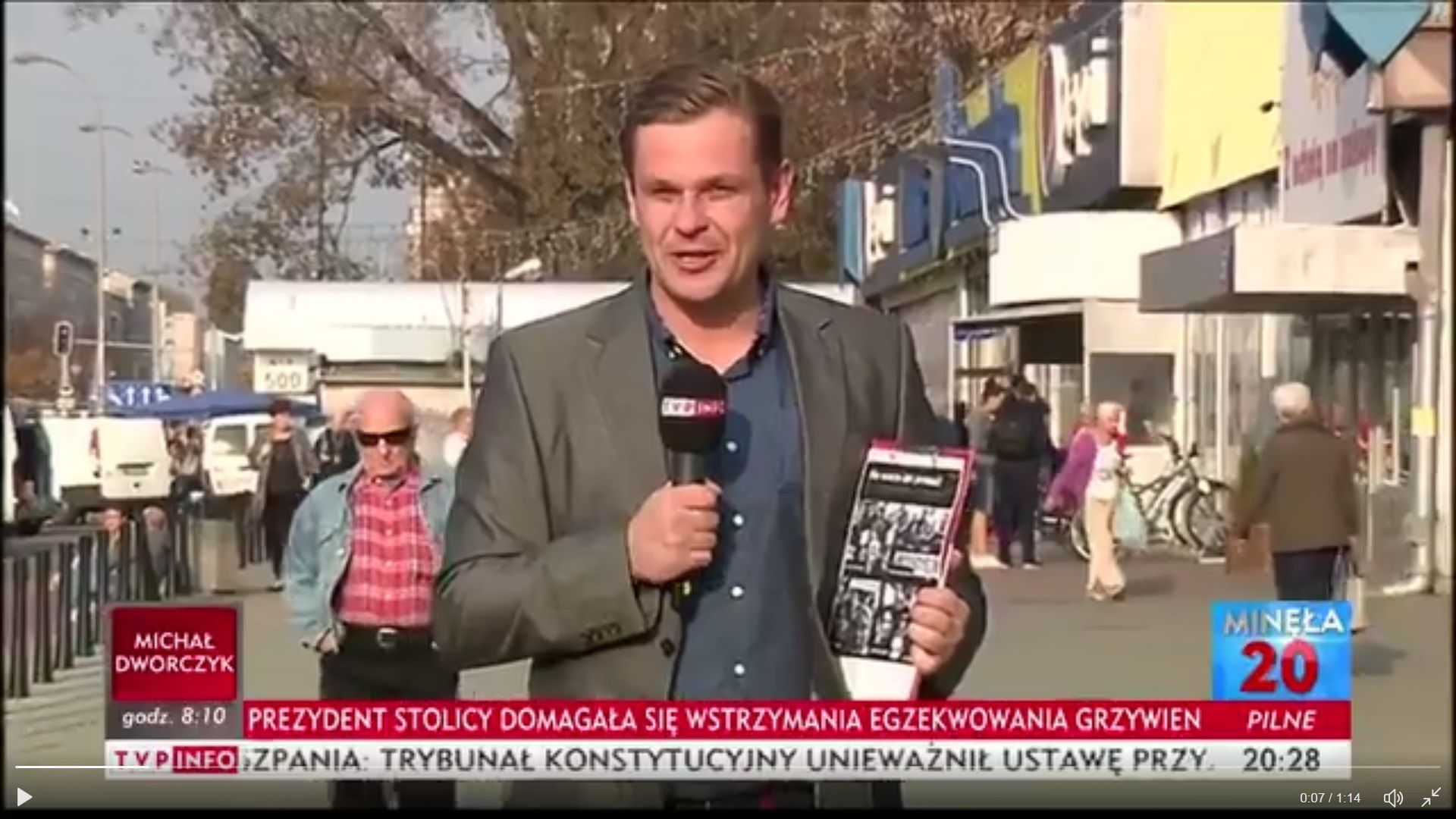 Łukasz Sitek na antenie TVP Info
