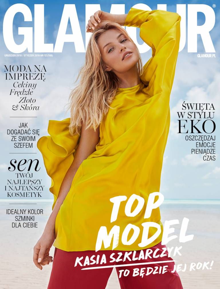 Kasia Szklarczyk na okładce Glamour
