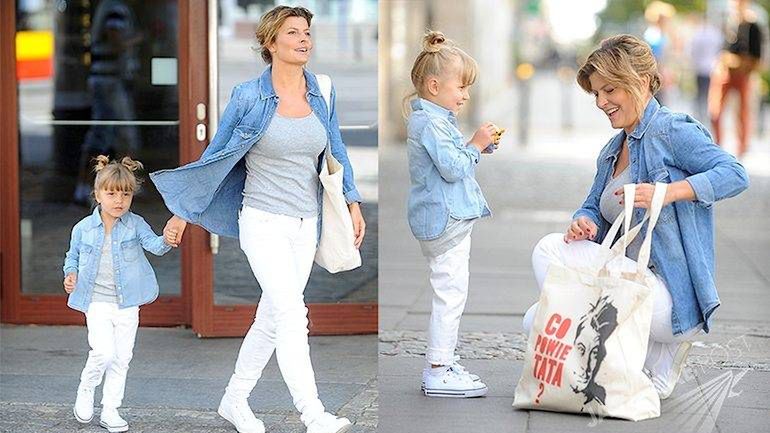 Najlepsze dla dzieci to blog Justyny Tomańskiej partnerki Mariusza Totoszko. Zdjęcia paparazzi z córką Zosią