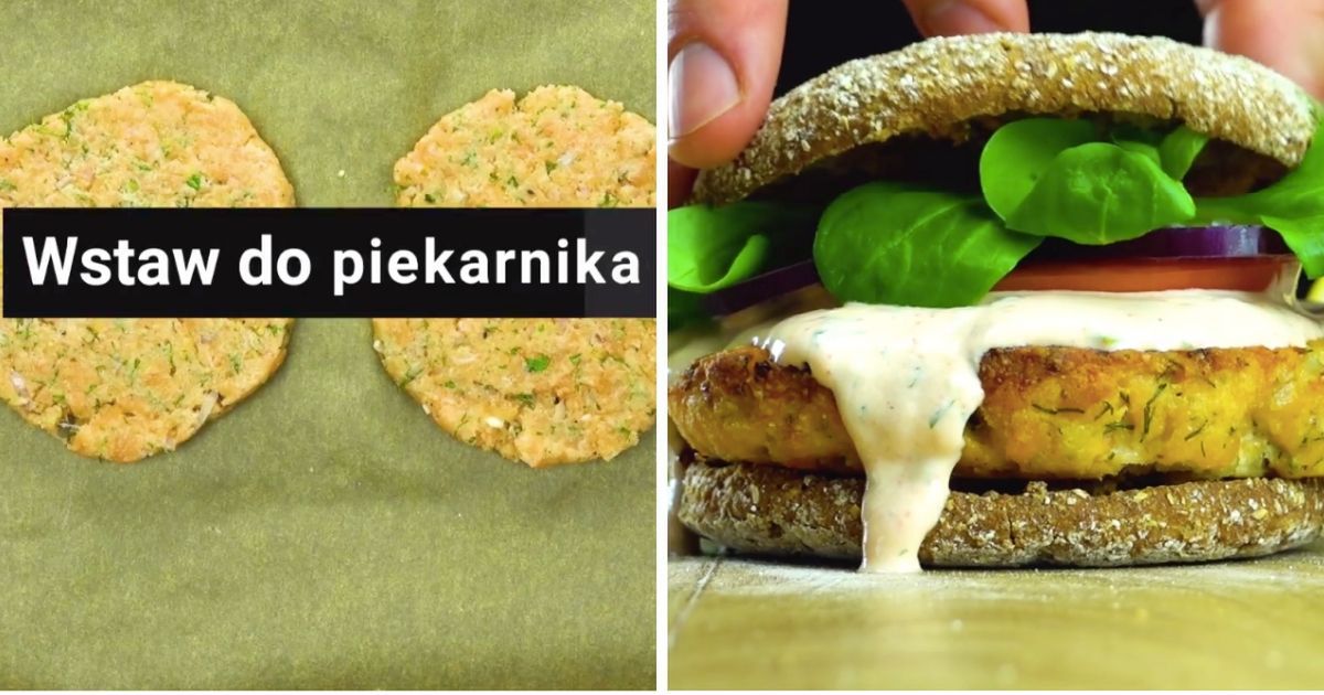 Fantastyczny burger z łososia w fitowym wydaniu