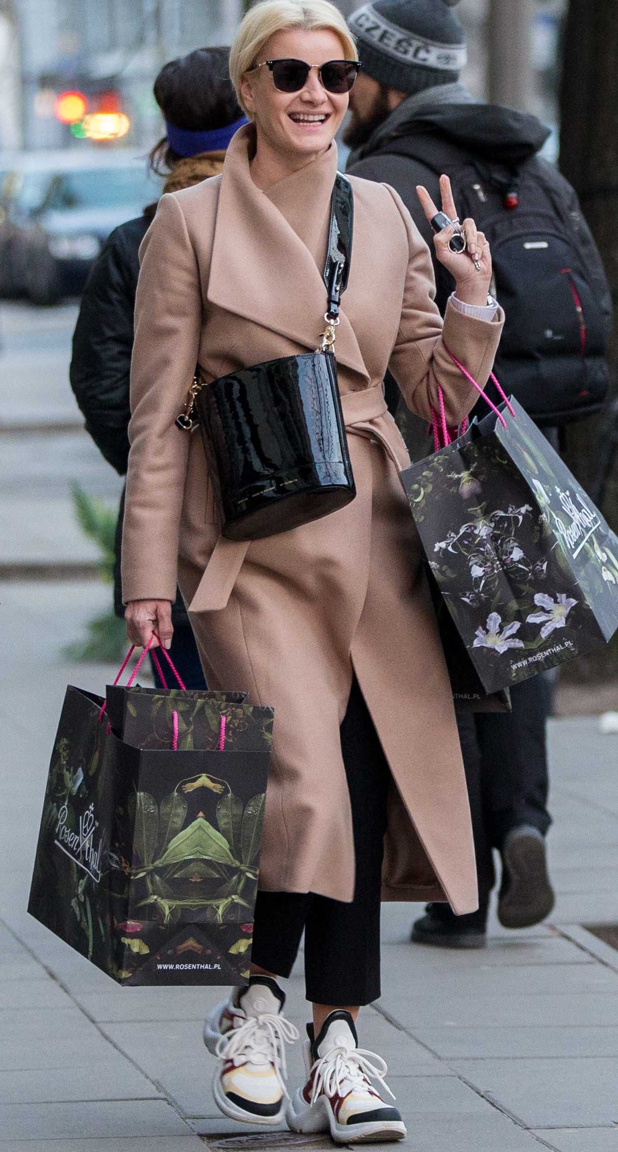 Małgorzata Kożuchowska podczas weekendowych zakupów