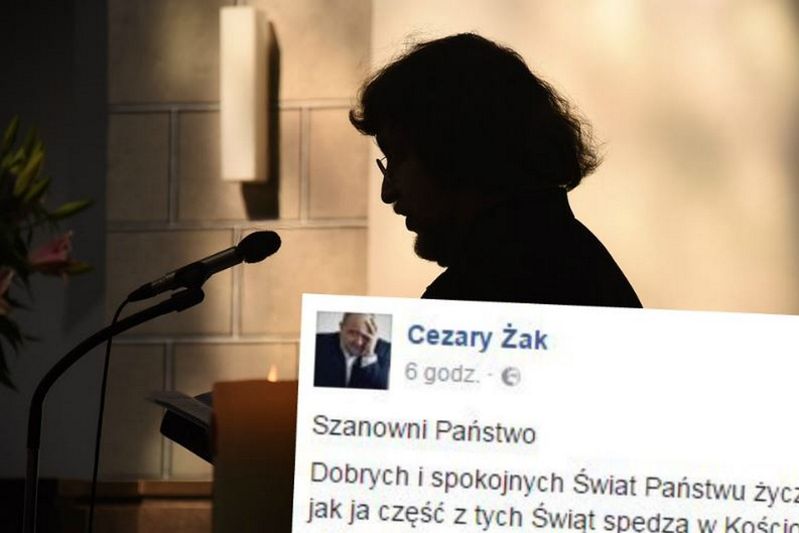 Popularny aktor złożył świąteczne życzenia. "Uderzył" w księży