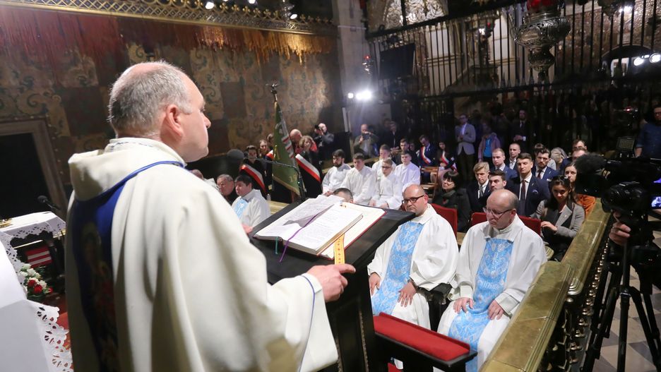 Po mszy w auli o. Kordeckiego wystąpiła m.in. Kaja Godek