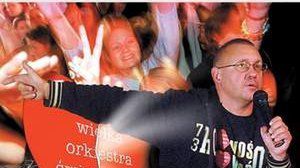 Jerzy Owsiak podczas XI finału WOSP