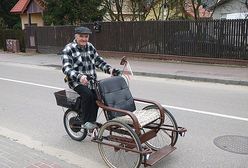 Od 30 lat wozi rikszą mieszkańców Legionowa. Gdy podupadł na zdrowiu, ludzie nie zawiedli