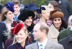 Świąteczny spacer rodziny królewskiej. To pierwsze wspólne wyjście Kate i Meghan