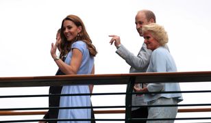 Kate i William na Wimbledonie. Radośni i uśmiechnięci
