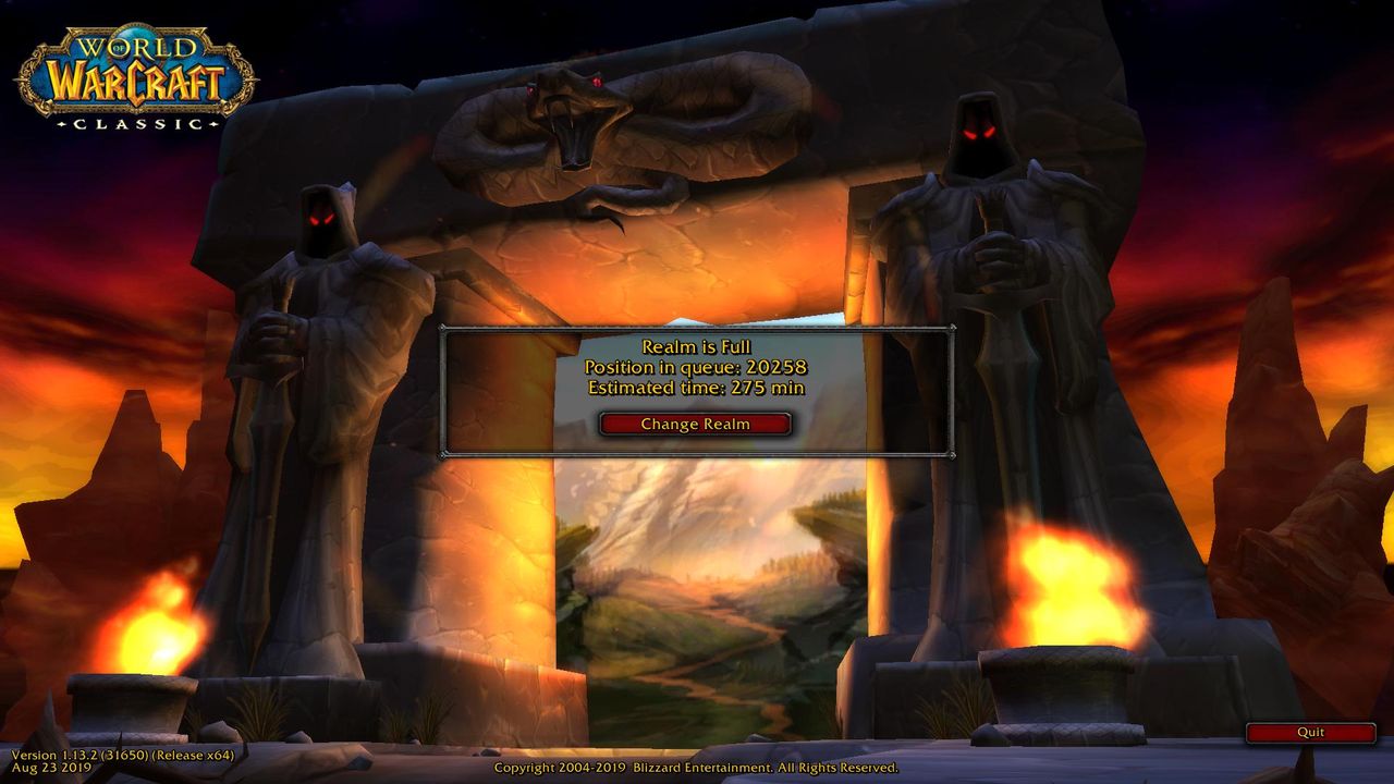 World of Warcraft Classic z problemami na start