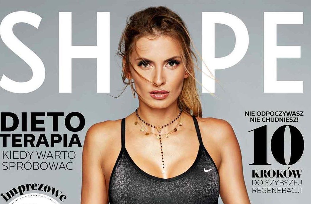 Dominika Grosicka kusi ciałem na okładce magazynu "Shape"