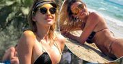Seksowna Dominika Grosicka wije się po boskiej plaży w Dubaju! Bez wątpienia to ona jest królową polskich WAGs! Co za ciało!