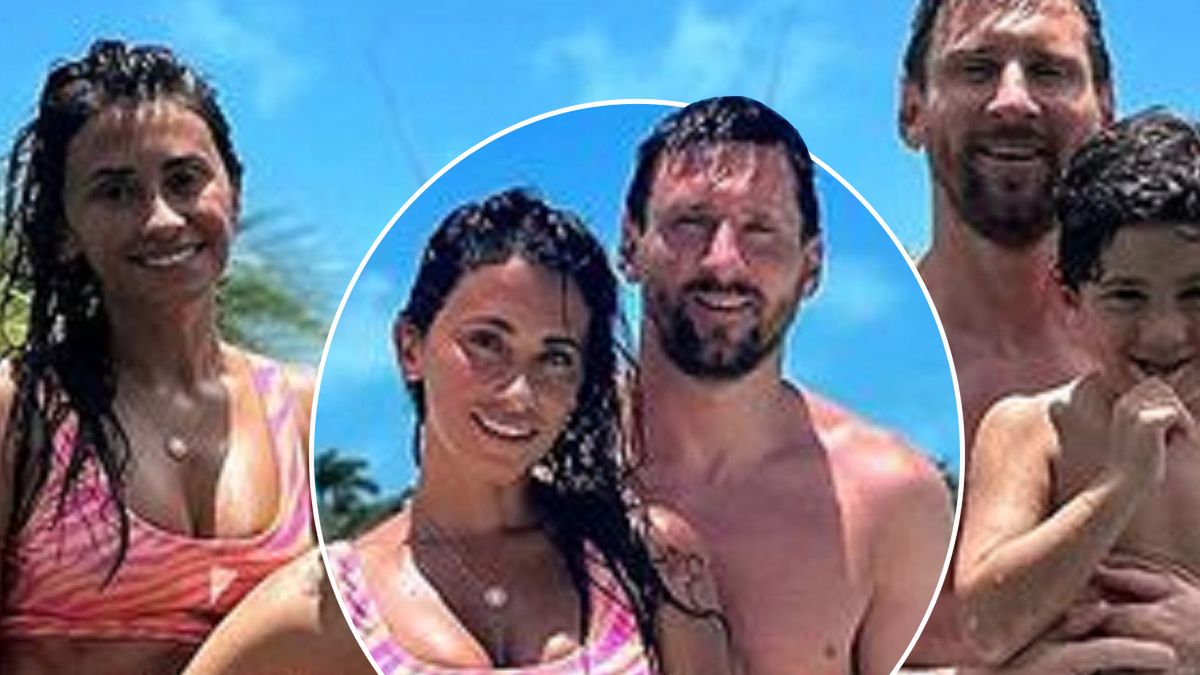 Leo Messi z rodziną w basenie. Antonella w bikini wygląda jak zjawisko. Zrobiło się naprawdę gorąco