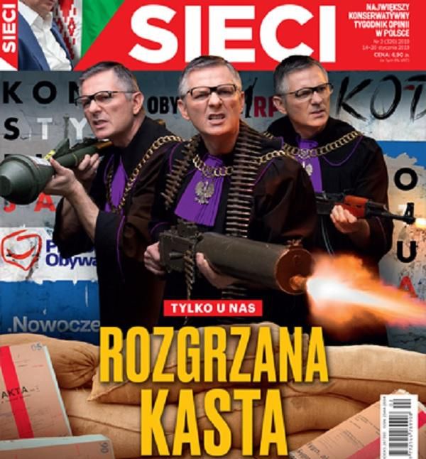 Sędzia zawiadamia prokuraturę. Chodzi o okładkę "Sieci" z "rozgrzaną kastą"