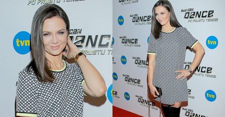 Kinga Rusin na konferencji "You Can Dance" postawiła na młodzieńczy look
