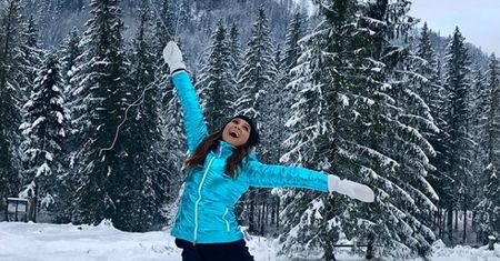 Nie straszny jej śnieg i wiatr. Kinga Rusin szaleje na Kasprowym Wierchu