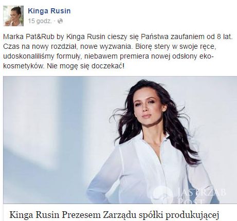 Kinga Rusin Facebook