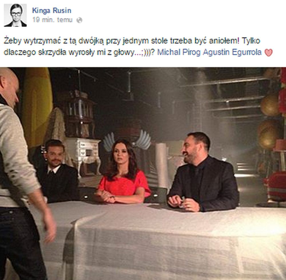 Kinga Rusin, Michał Piróg i Agustin Egurrola