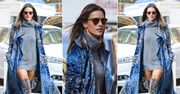 LOOK OF THE DAY: Alessandra Ambrosio w aksamitnym płaszczu Ralpha Laurena