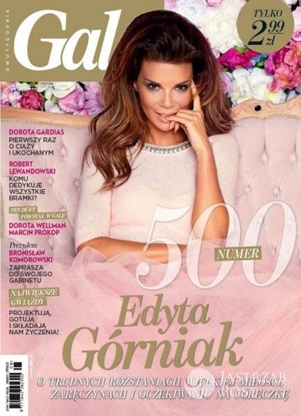 Okładka 500 numeru Gali z Edytą Górniak