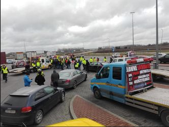 Protest na A2. "Zmiany w prawie uderzą w kierowców"