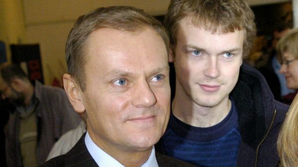 Donald Tusk i Michał Tusk - zdjęcie archiwalne