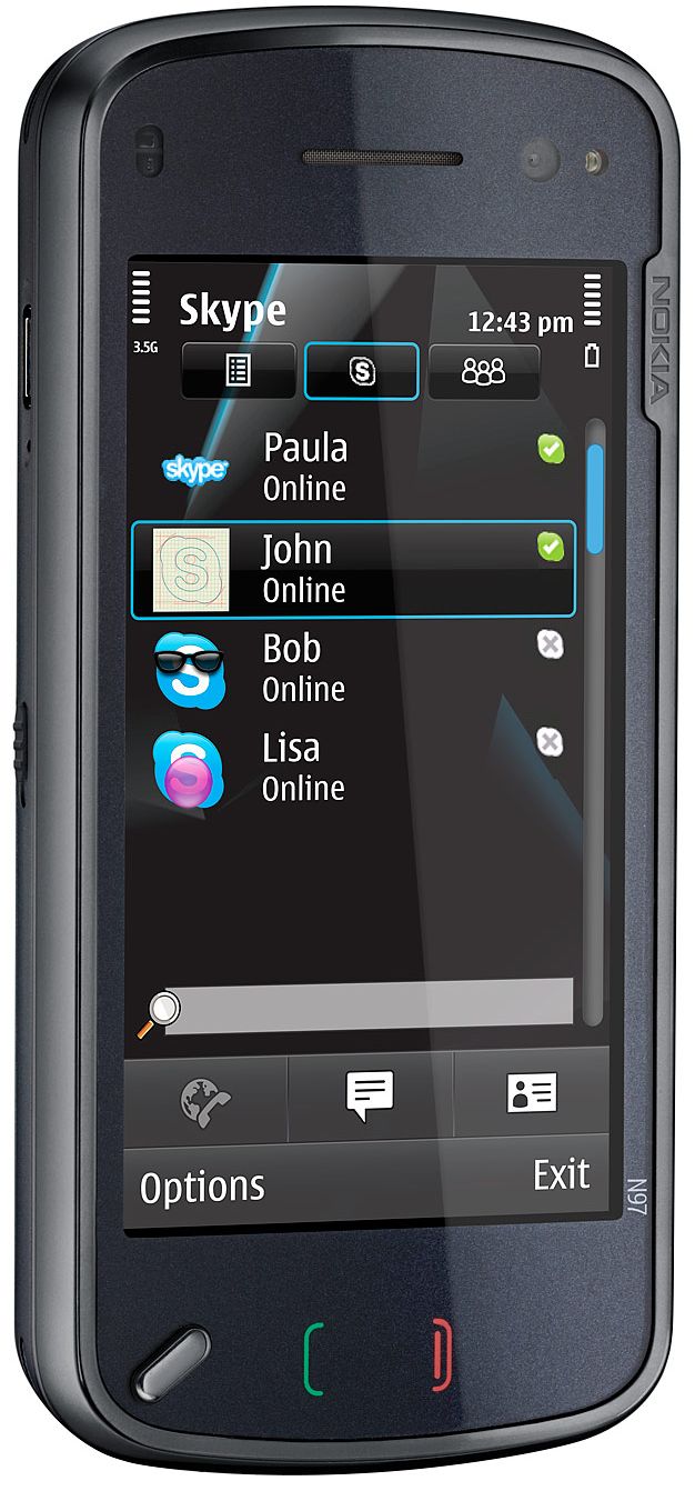 Skype na telefonach Nokii
