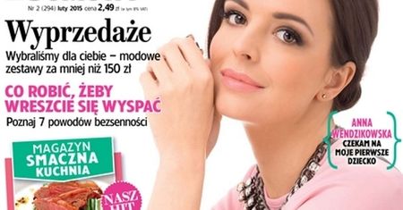 Ciężarna Anna Wendzikowska na okładce!