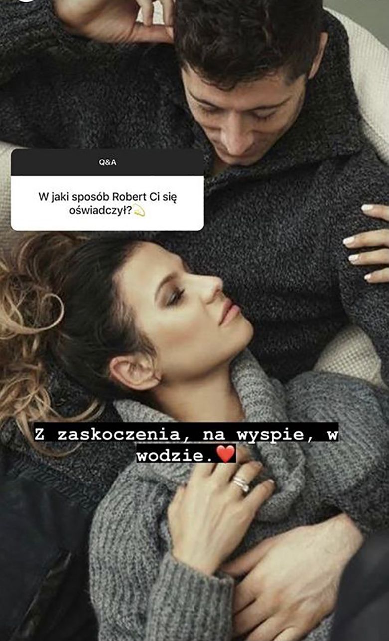 Anna Lewandowska o zaręczynach
