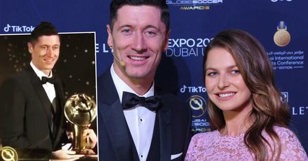 Globe Soccer Awards 2021. Robert Lewandowski i Ania w kreacji za 30 tys. zł zadali szyku na gali w Dubaju. Zakasowali światowe gwiazdy