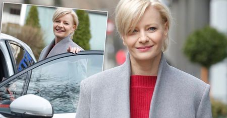 Małgorzata Kożuchowska nawet bladym świtem wygląda jak z żurnala. Jej stylizacja rozbiła bank