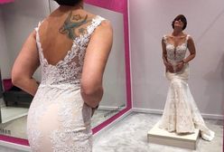 Ilona Felicjańska w sukni ślubnej. Po kryzysie nie ma już śladu