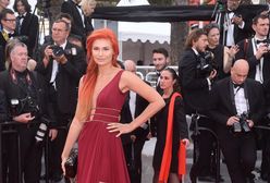 Długie nogi Gintrowskiej na czerwonym dywanie w Cannes