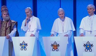 Piotr Adamczyk zadał nietypowe pytania papieżom. Zobaczcie sami jakiej wiedzy od nich wymagał?
