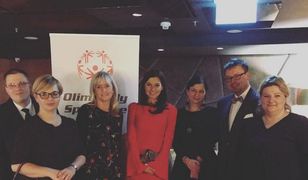 Anna Lewandowska na świątecznym spotkaniu Olimpiad Specjalnych