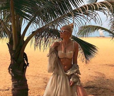 Joanna Horodyńska pręży się na plaży w bikini. Tak chwali się rajskimi wakacjami