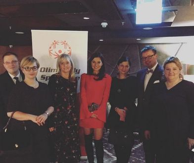 Anna Lewandowska na świątecznym spotkaniu Olimpiad Specjalnych