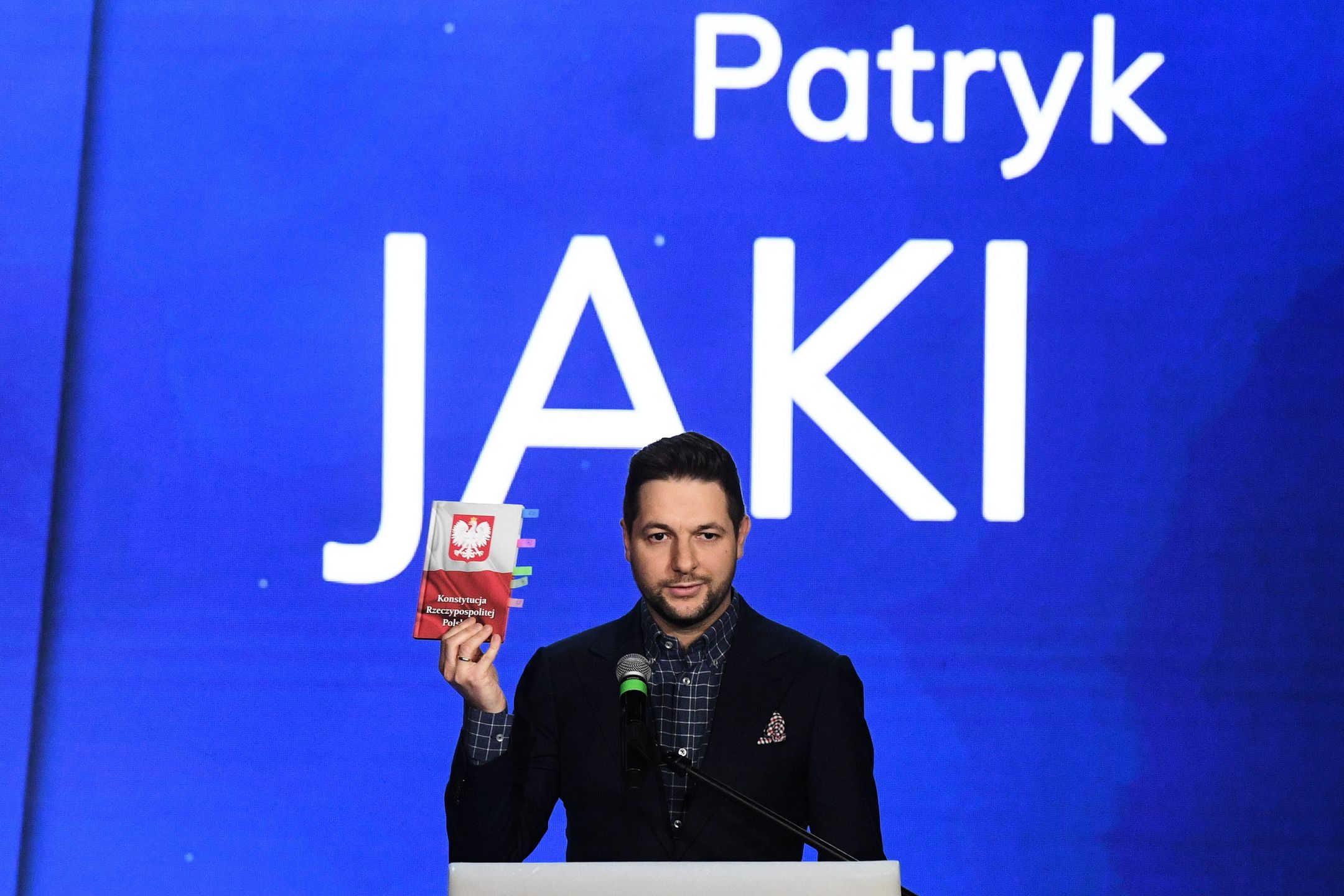 Warszawa. Patryk Jaki podczas konwencji Solidarnej Polski, 8 lutego br. 