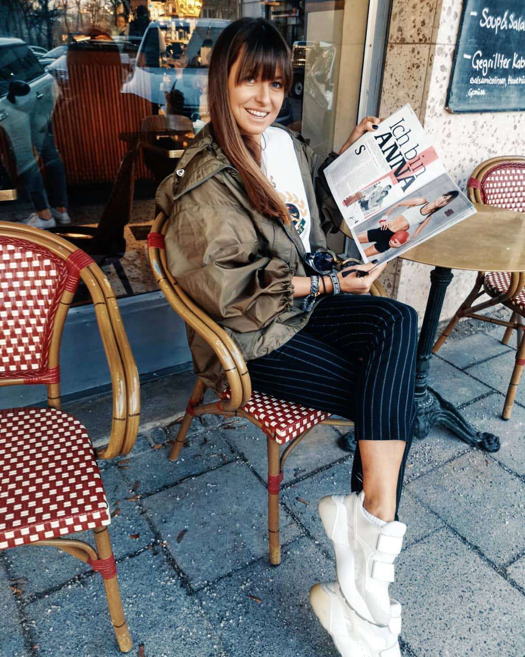 Anna Lewandowska w niemieckim magazynie