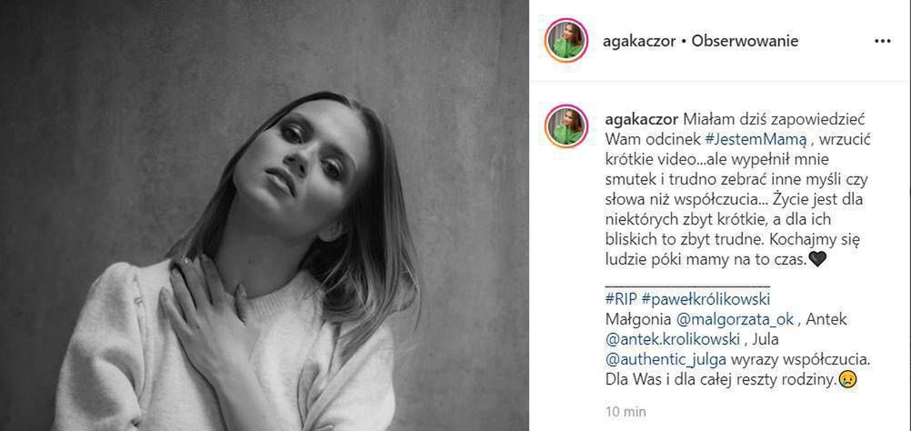 Agnieszka Kaczorowska - gwiazdy żegnają Pawła Królikowskiego
