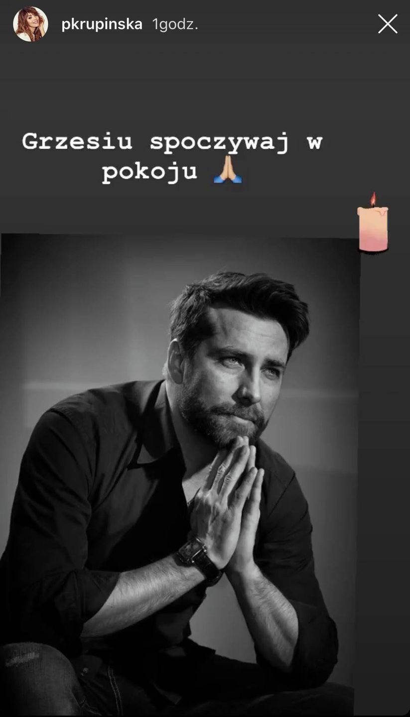 Paulina Krupińska żegna Grzegorza Czepułkowskiego