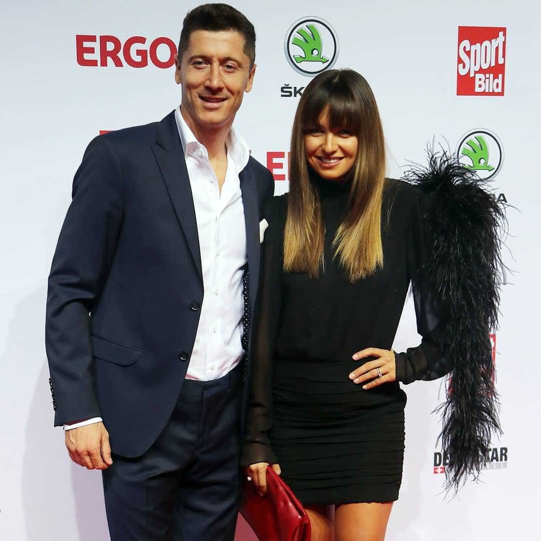 Anna Lewandowska i Robert Lewandowski - gala wręczenia nagród magazynu Bild