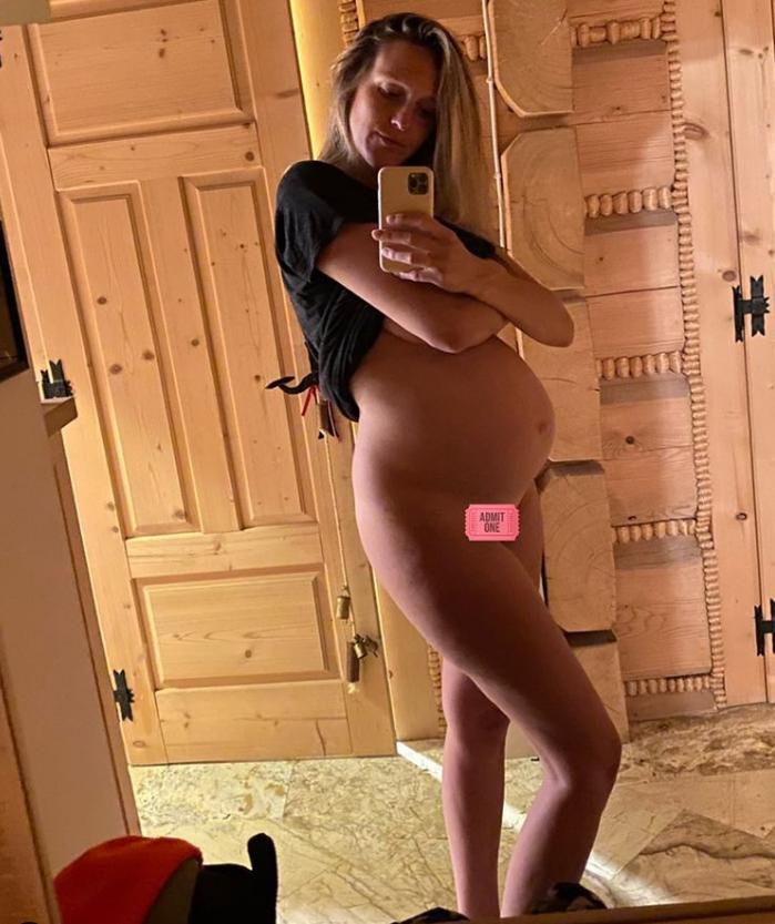 Aleksandra Żebrowska w ciąży