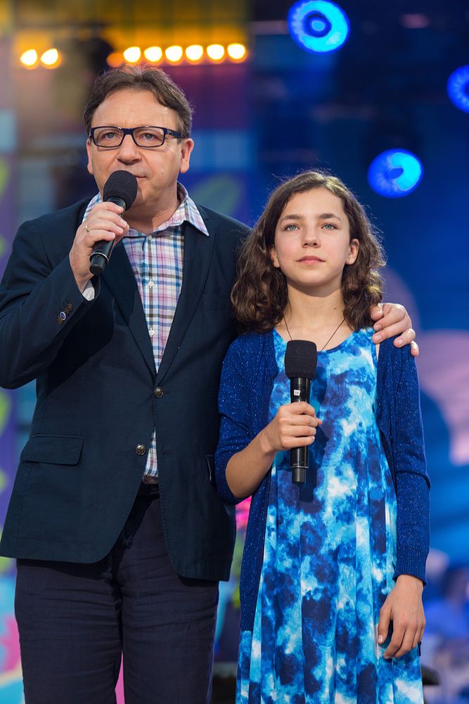 Zbigniew Zamachowski z córką Bronisławą 